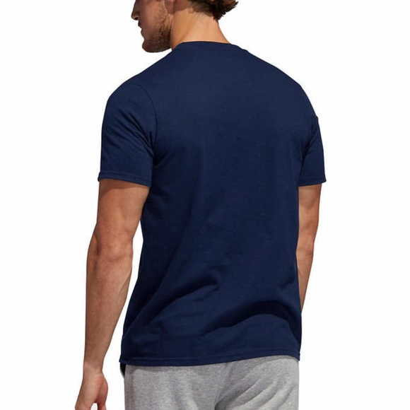 Adidas Men's Graphic T-Shirt Tee - Blue - Picture 8 of 8